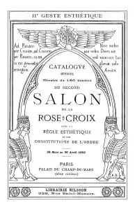 バラ十字サロン（1893年）の公式カタログの表紙