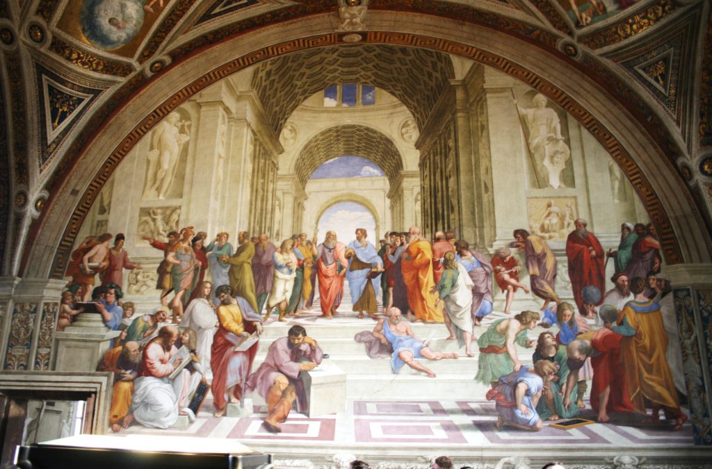 『アテナイの学堂』（ラファエロ作）