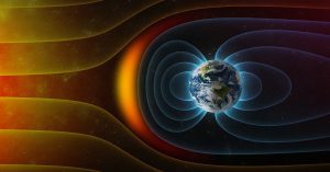 ジオスペースの地球磁場と太陽風