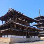 法隆寺　金堂と五重塔