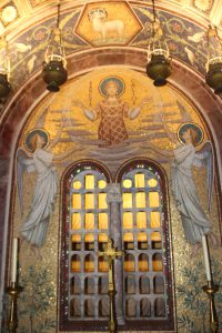 聖チェチリア（聖セシリア）のモザイク画