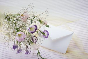 花束と手紙