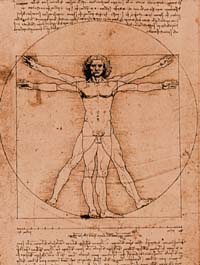 ダ・ヴィンチのウィトルウィウス的人体図