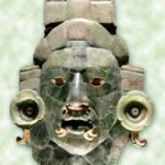 マヤの９つの葬送の仮面（デスマスク）のう ち最もよく知られているカラクムルの仮面（Mask of Calakmúl）