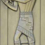 イツァムナーのブロンズの彫刻像（1939 年）、アメリカ議会図書館、ジョンアダムスビル、ワシントンDC。