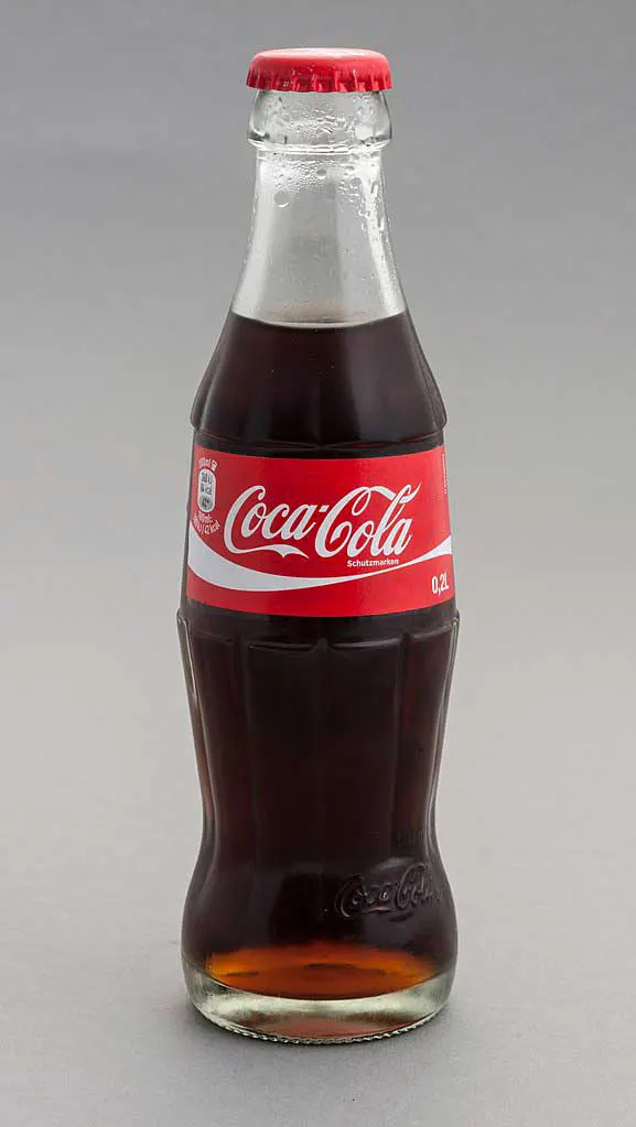 コカコーラのガラスボトル（ドイツ）