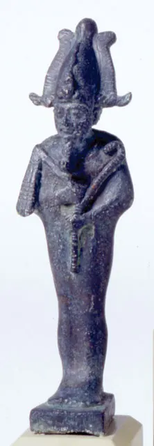 オシリスの像（古代エジプト後期、青銅製）