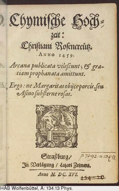 『化学の結婚』(1616)の表紙