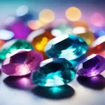 豊かさの実現を象徴する色とりどりの宝石のイメージ