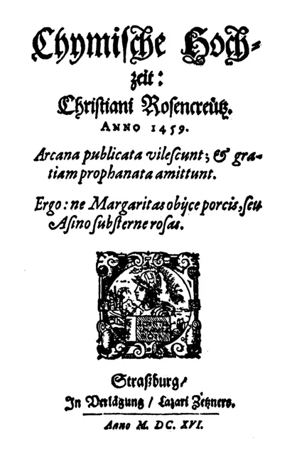 『クリスチャン・ローゼンクロイツの化学の結婚』の表紙