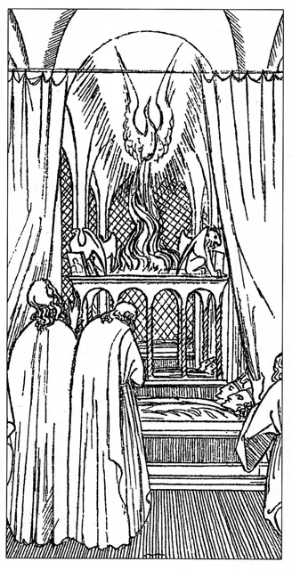 ハンス・ヴィルダーマンによる『クリスチャン・ローゼンクロイツの化学の結婚』の挿絵（1923年）